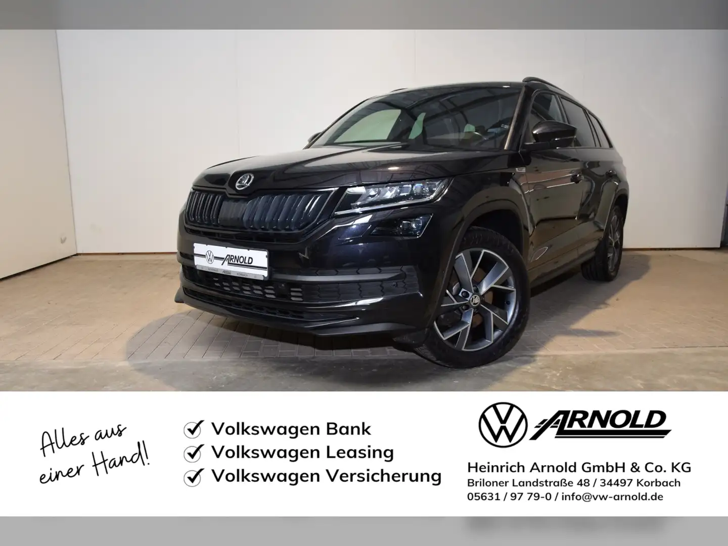 Skoda Kodiaq TDI Sportline 4x4 DSG AHK - LED - RearView Černá - 1