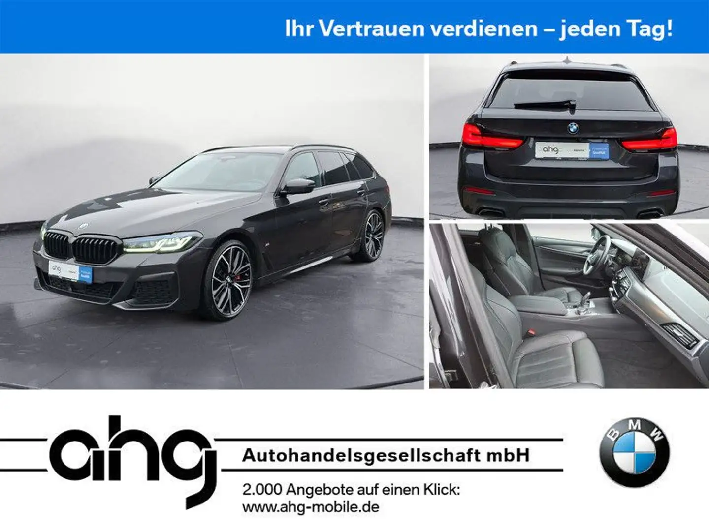 BMW 540 d xDrive Touring Aut. M Sportpaket Pro Navi A Gris - 1