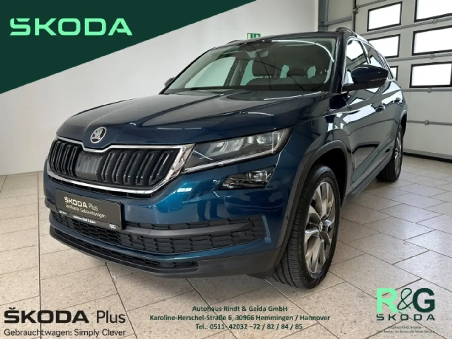 Skoda Kodiaq Clever 4x4 2.0 TSI DSG AHK Navi ACC Blau - 1