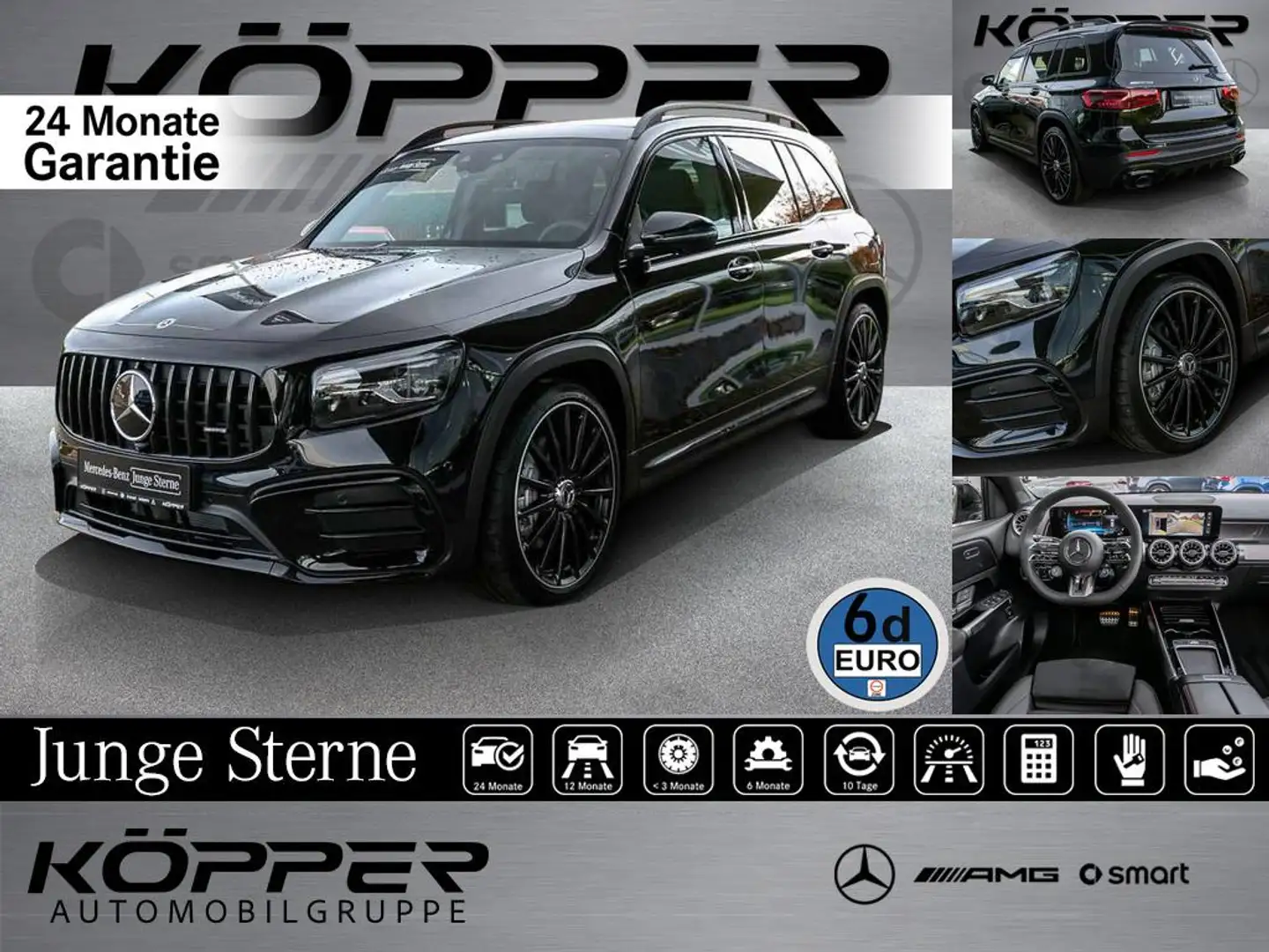 Mercedes-Benz GLB 35 AMG 4M PREMIUM Night-Paket Pano Distronic Noir - 1