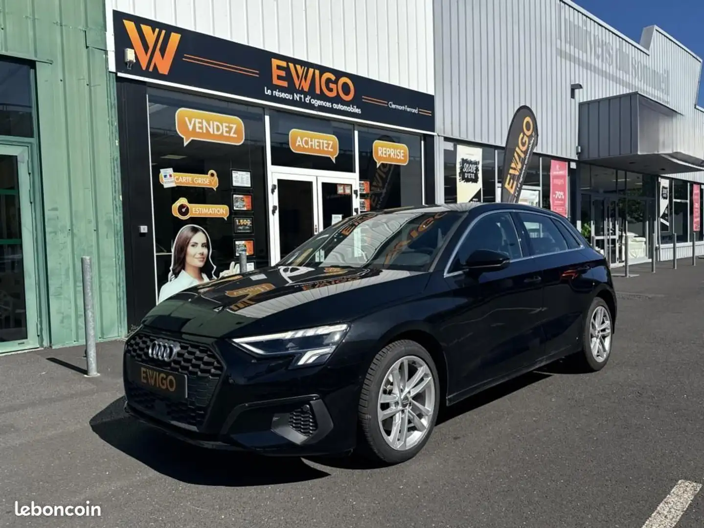 Audi A3 1.5 35 TFSI 150CH MHEV BUSINESS LINE BVA 2EME MAIN Schwarz - 1