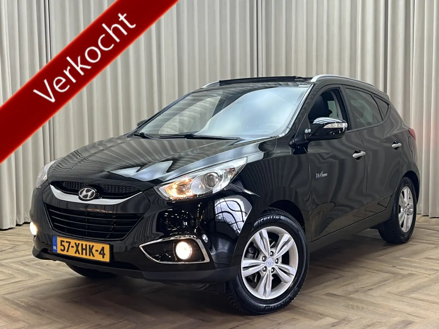 Hyundai iX35 1.6i GDI Style *Panodak* Trekhaak / Half-Leder / B Zwart - 1
