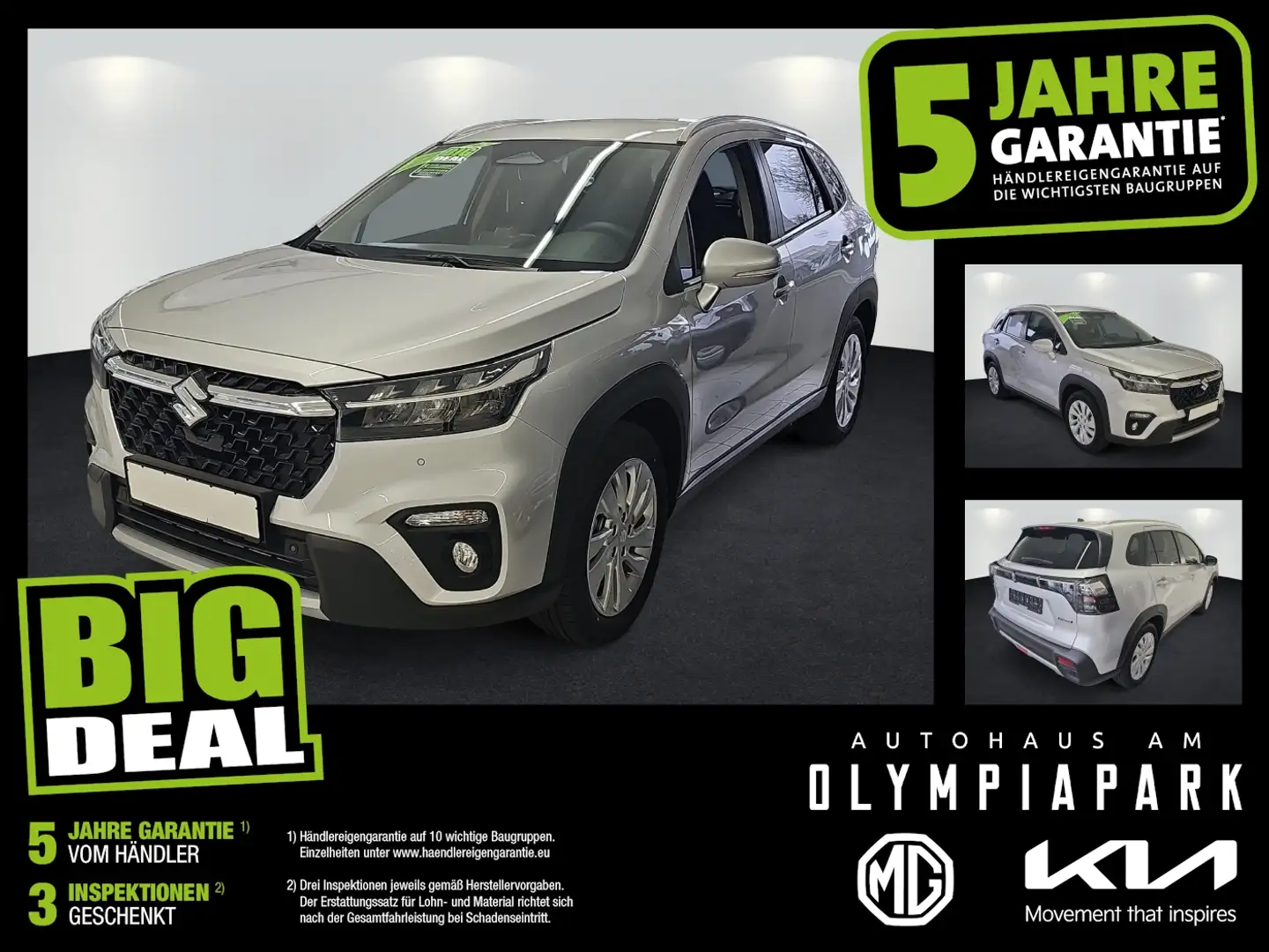 Suzuki S-Cross 1.4 Boosterjet Comfort AllGrip ACC LED Argent - 1