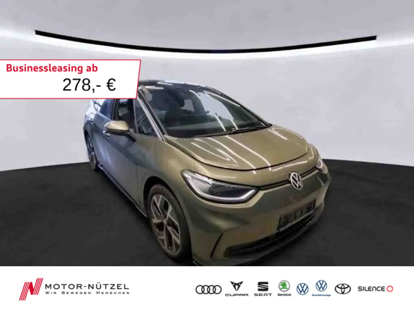 Volkswagen ID.3 150 kW Pro FACELIFT MATRIX+NAVI+AHK+ACC+SHZ Grün - 1