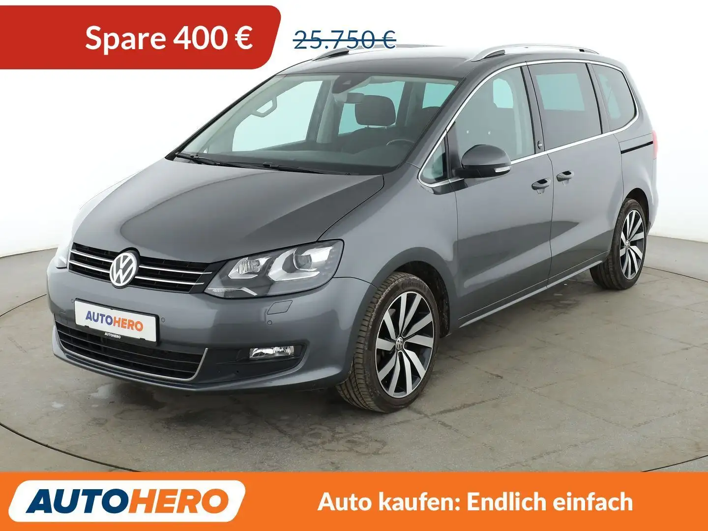 Volkswagen Sharan 2.0 TDI Sound BM Aut.*7-SITZER*NAVI*XENON*ACC* Grau - 1
