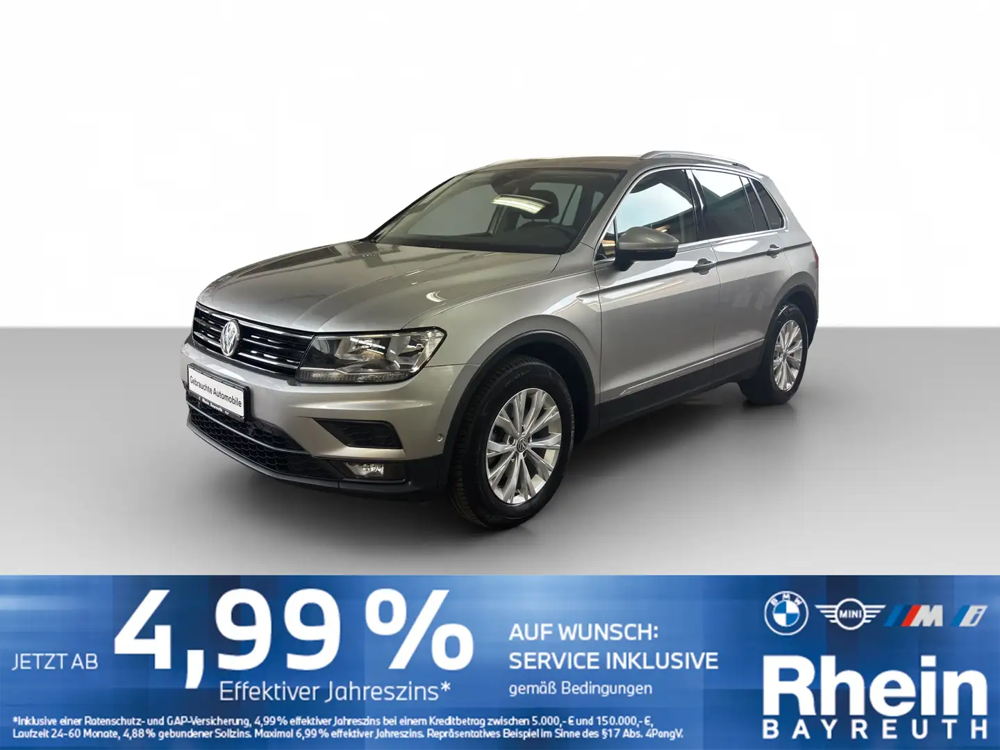 Volkswagen Tiguan 1.5 TSI Comfortline AHK Climatronic Rfk AHK Climat Silber - 1