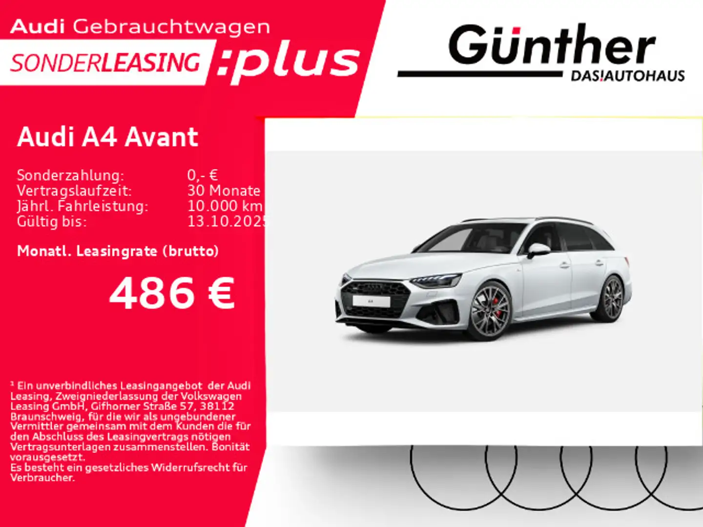 Audi A4 45 TFSI QUATTRO S LINE+WINTERRÄDER+AHK+ Weiß - 1