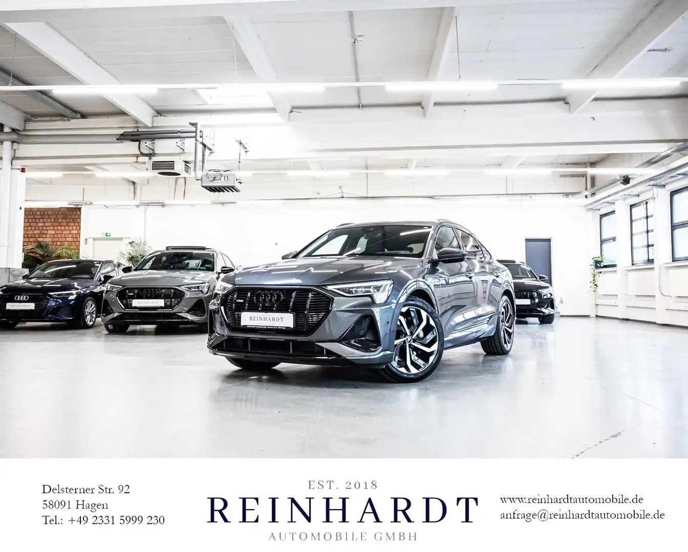 Audi e-tron SPORTBACK 55 2x S LINE/ACC/PANO/S-SITZE Gris - 1