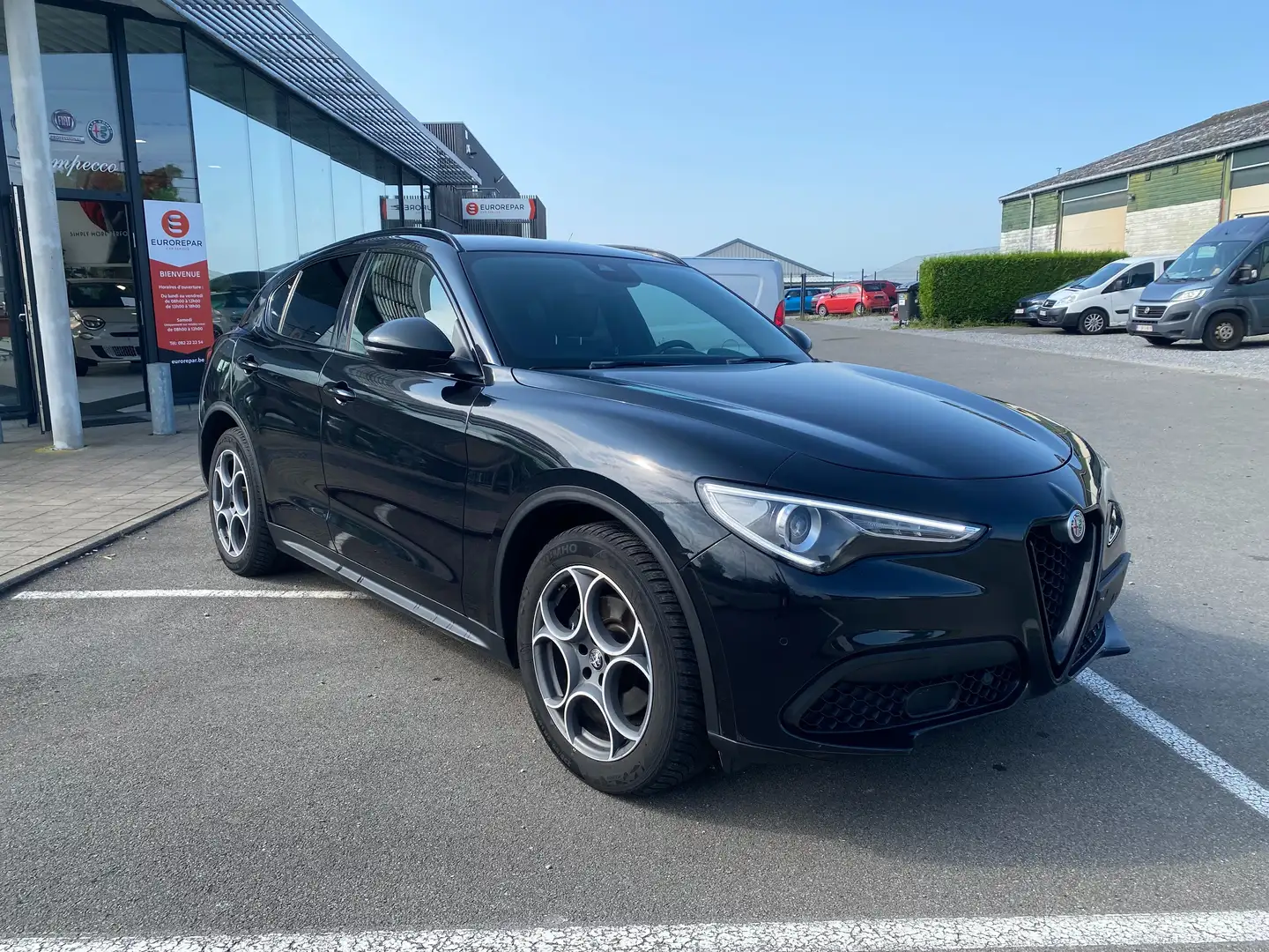Alfa Romeo Stelvio Stelvio 2.2 JTD B-Tech GARANTIE 12MOIS FULL OPTION Noir - 1