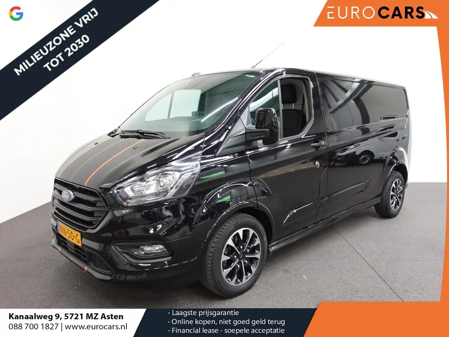 Ford Transit Custom 320 2.0 TDCI L2H1 Sport Airco ACC Bluetooth Navi T Noir - 1