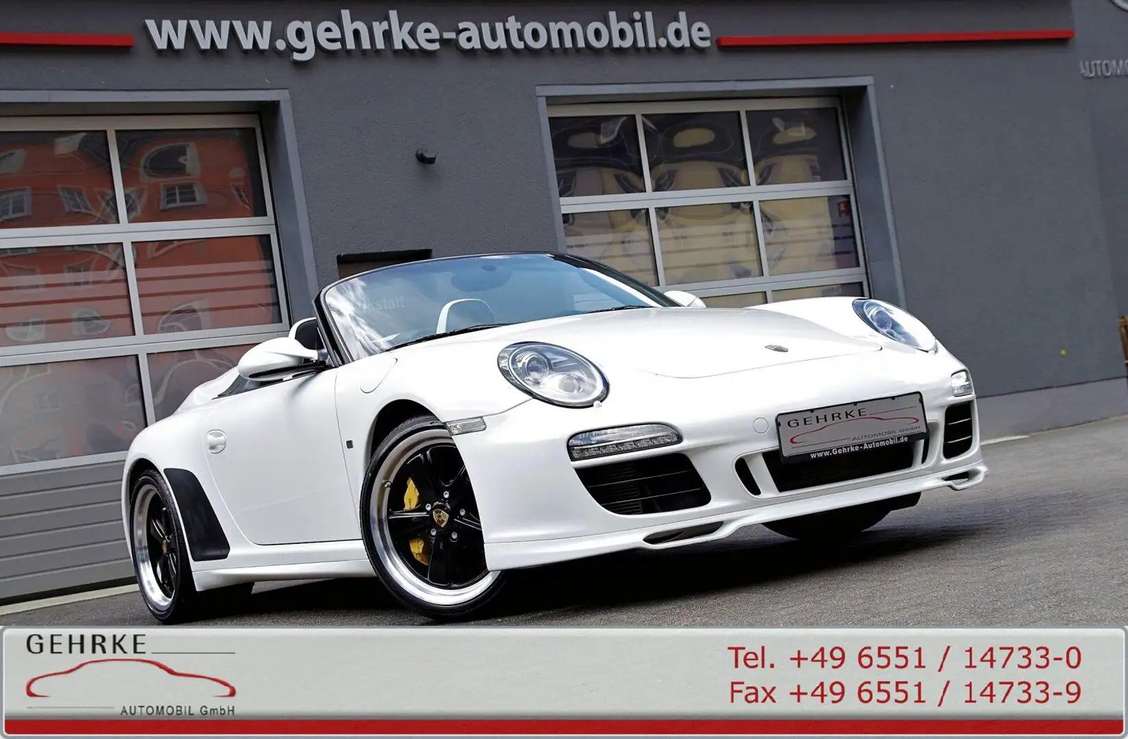 Porsche 997 997 Speedster *No.63/356,Dt. Fzg.,1. Hand,U-frei Bílá - 1