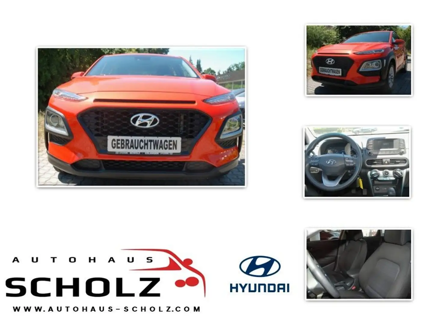 Hyundai KONA 1,0 T-GDI Select 2WD Pomarańczowy - 1
