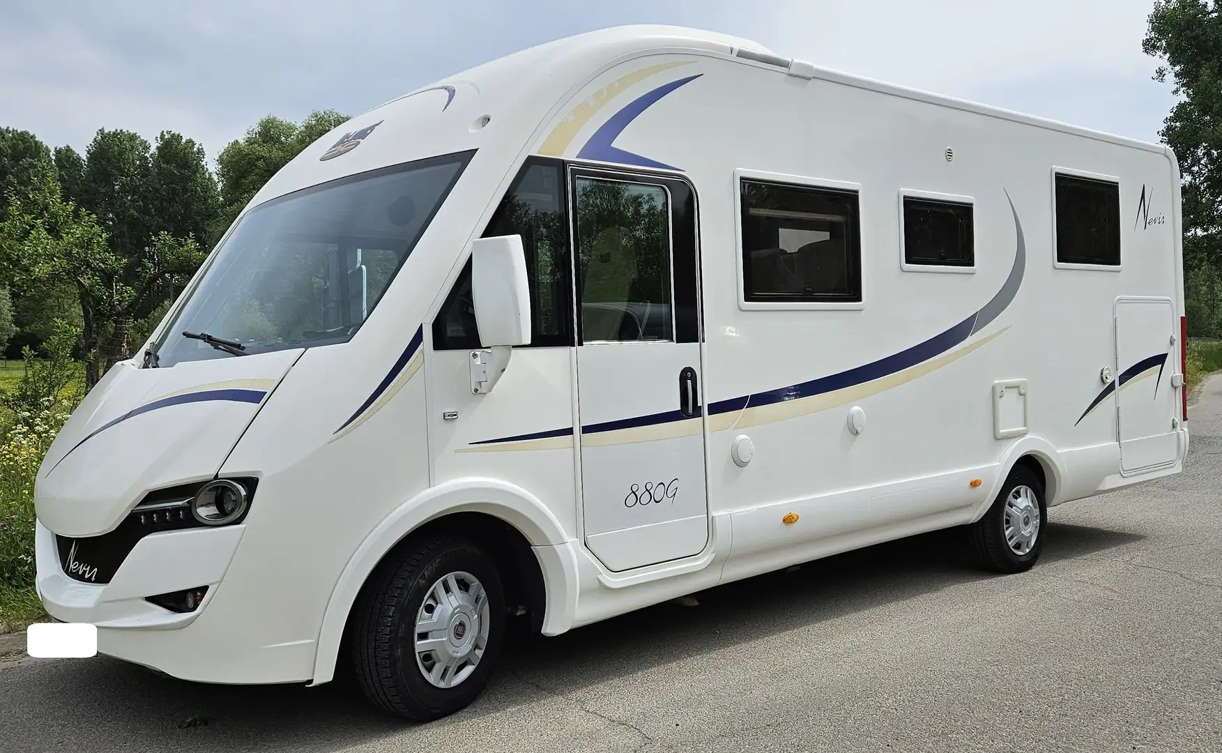 Fiat Ducato Fait Mclouis Nevis 880 g Integraal camper Blanc - 1