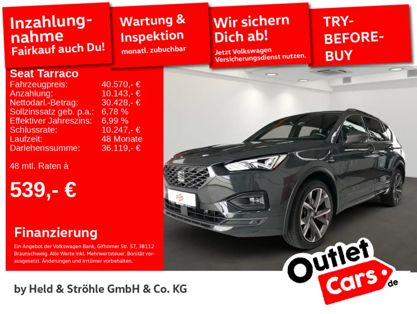 SEAT Tarraco FR 2.0 TDI 147 kW DSG 4Drive AHK STANDHZ Gris - 1