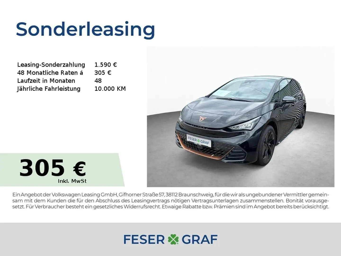 CUPRA Born EDITION DYNAMIC 170kW 60 kWh PILOT L GJR Negru - 1