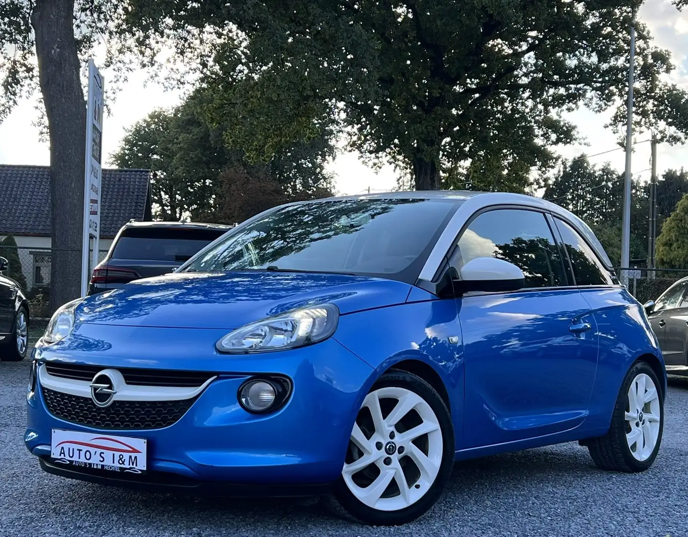 Opel Adam 1.2i Benzine 2015 75Dkm Airco CruiseC. Garantie! Bleu - 1