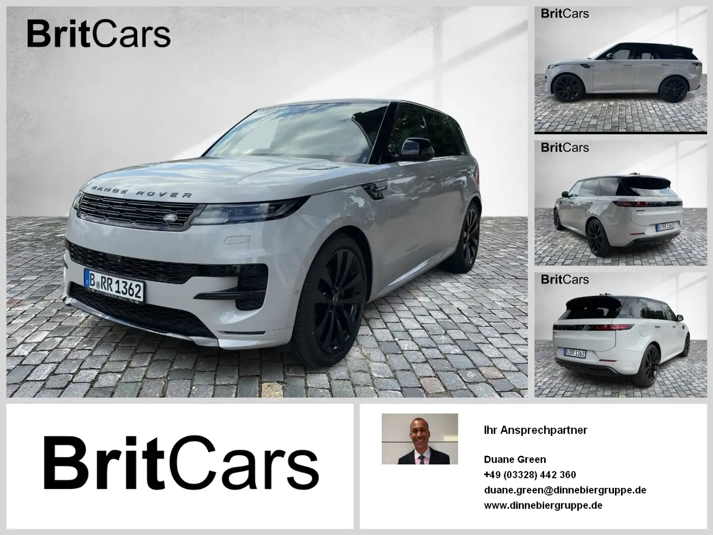 Land Rover Range Rover Sport D300 Dynamic HSE Luft HUD 360 Gris - 1