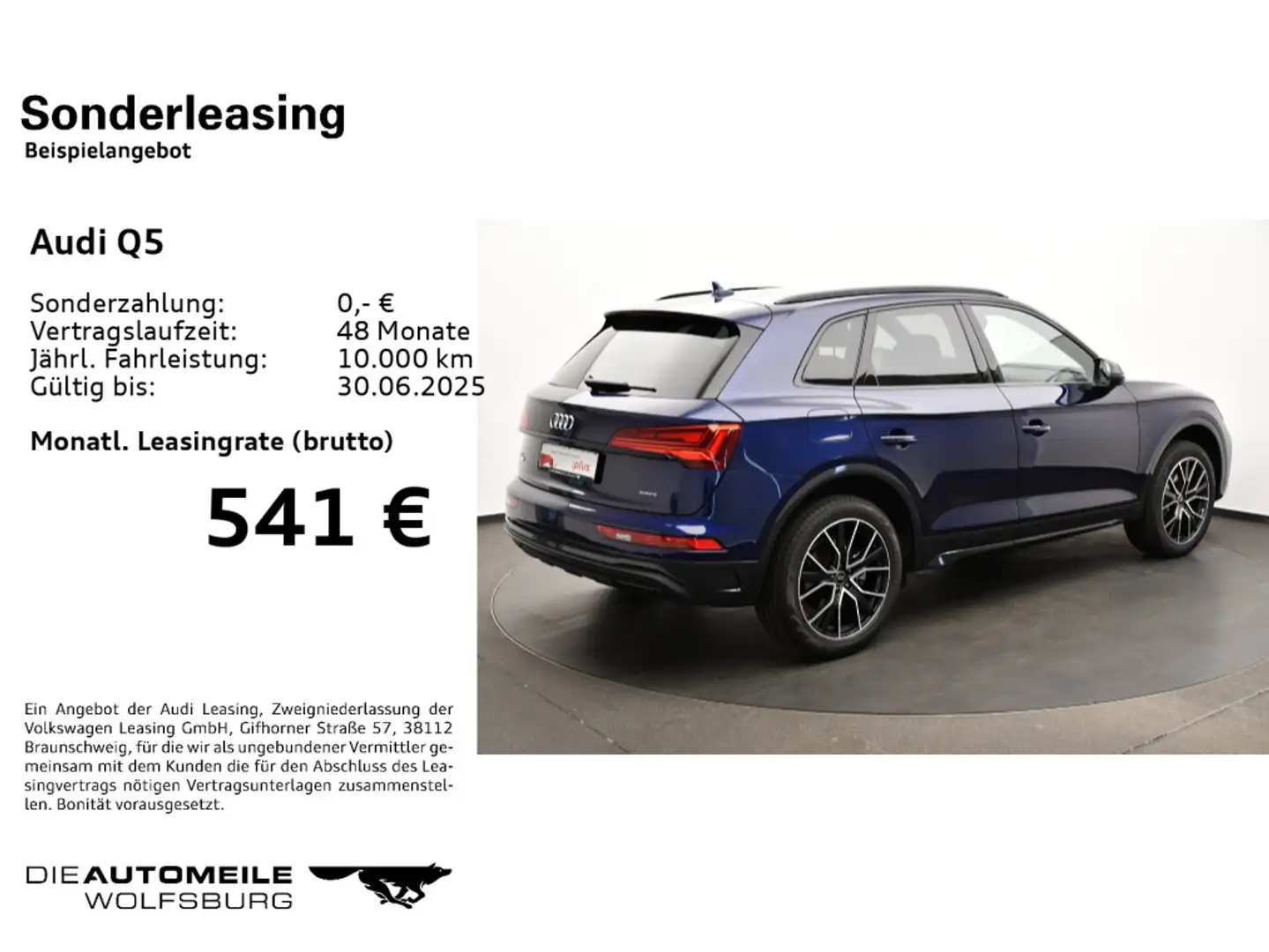 Audi Q5 40 TFSI quattro S tronic advanced Stand/AHK/M Blue - 2