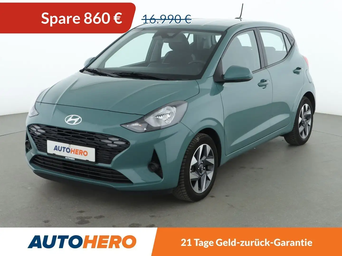 Hyundai i10 1.2 Trend *NAVI*TEMPO*CAM*PDC*SHZ* Grün - 1