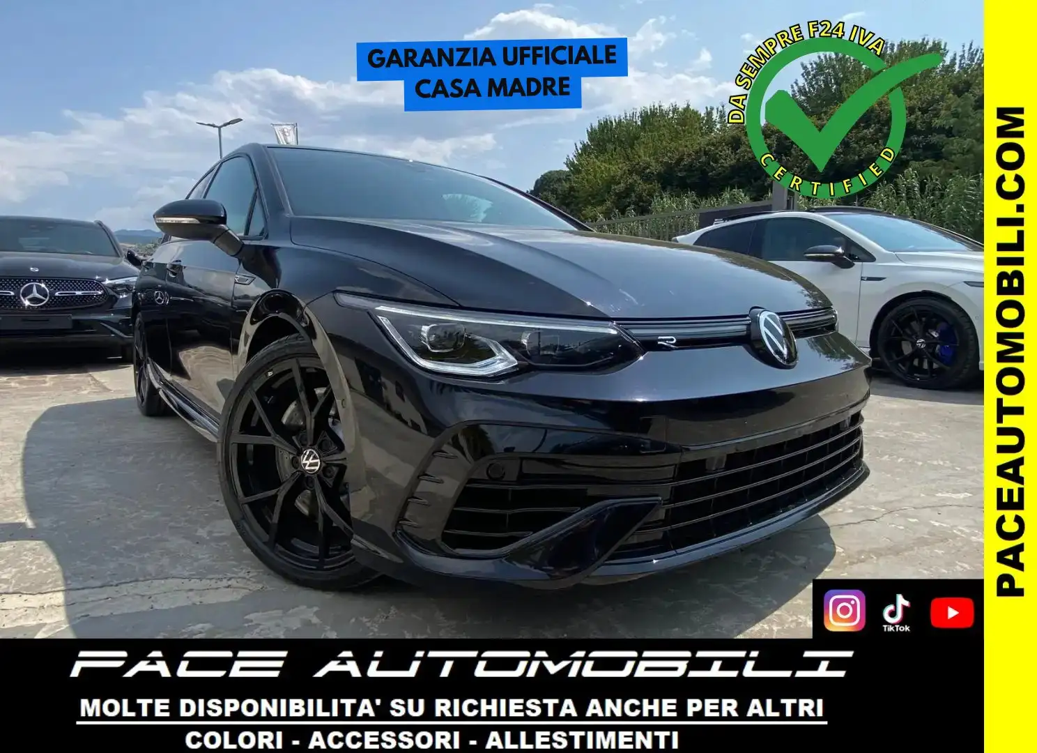 Volkswagen Golf R VIII 8 R DSG 19" NAVI LED PDC KAMERA ACC IQ TETTO Noir - 1