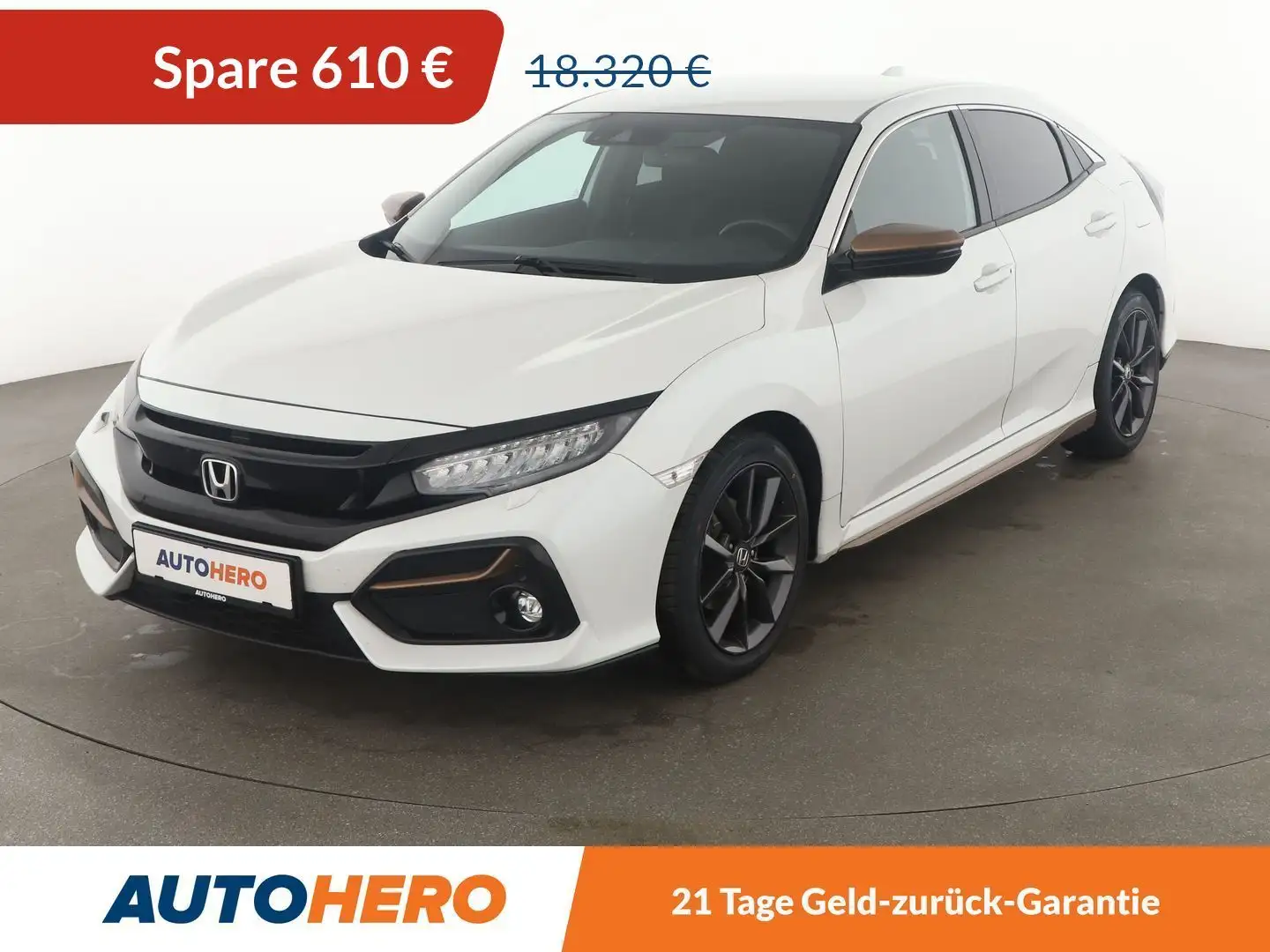 Honda Civic 1.0 VTEC Elegance Aut*NAVI*LED*ACC*CAM*PDC*SHZ* Weiß - 1