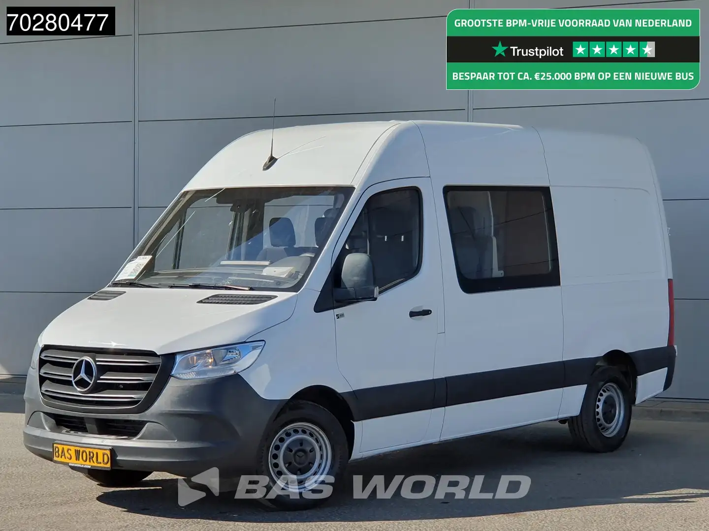 Mercedes-Benz Sprinter 314 CDI Automaat Dubbel Cabine 3,5t Trekhaak Airco Wit - 1