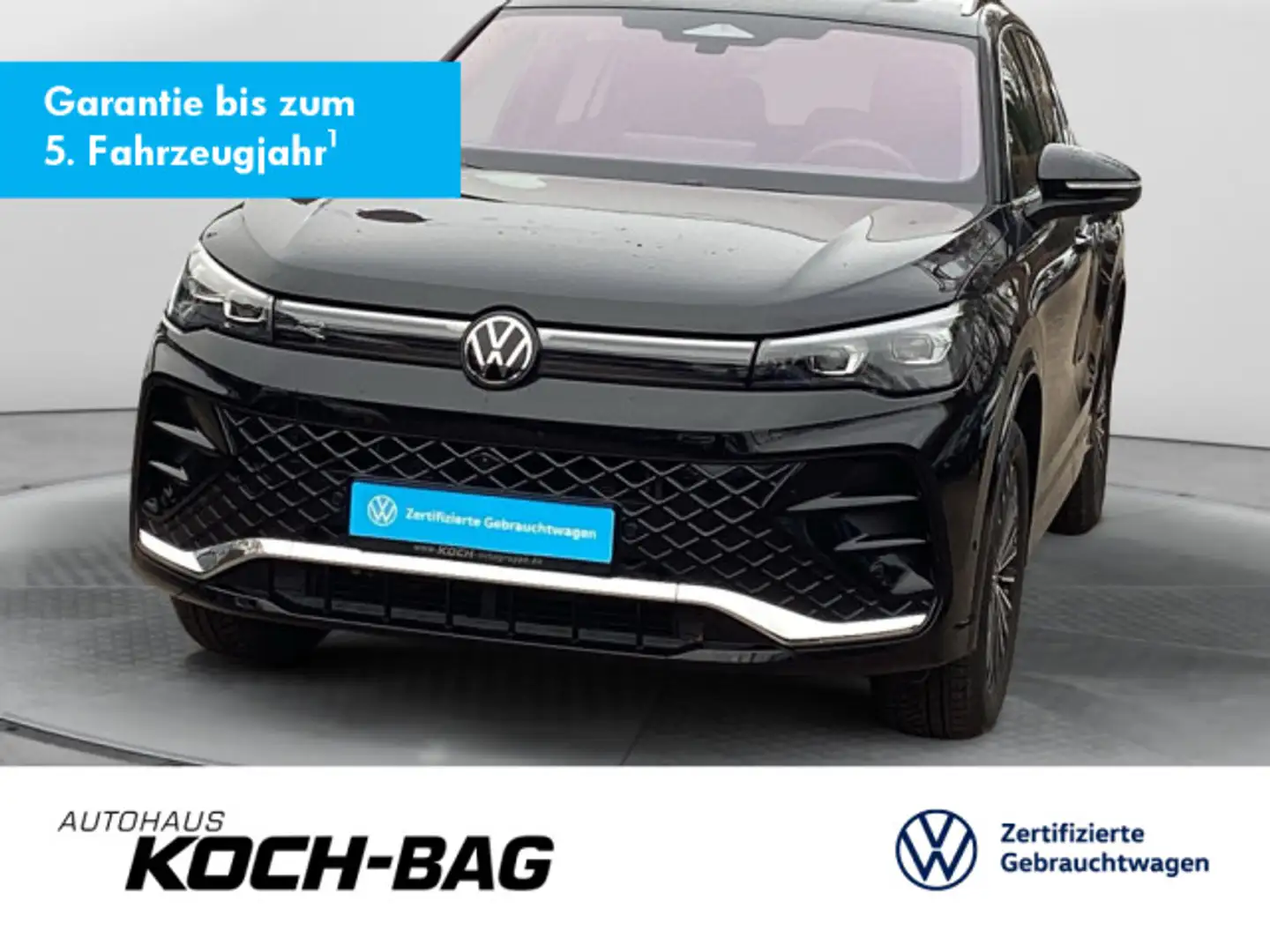 Volkswagen Tiguan 2.0TSI R-Line 4M DSG Leder AHK Pano Stand Schwarz - 1