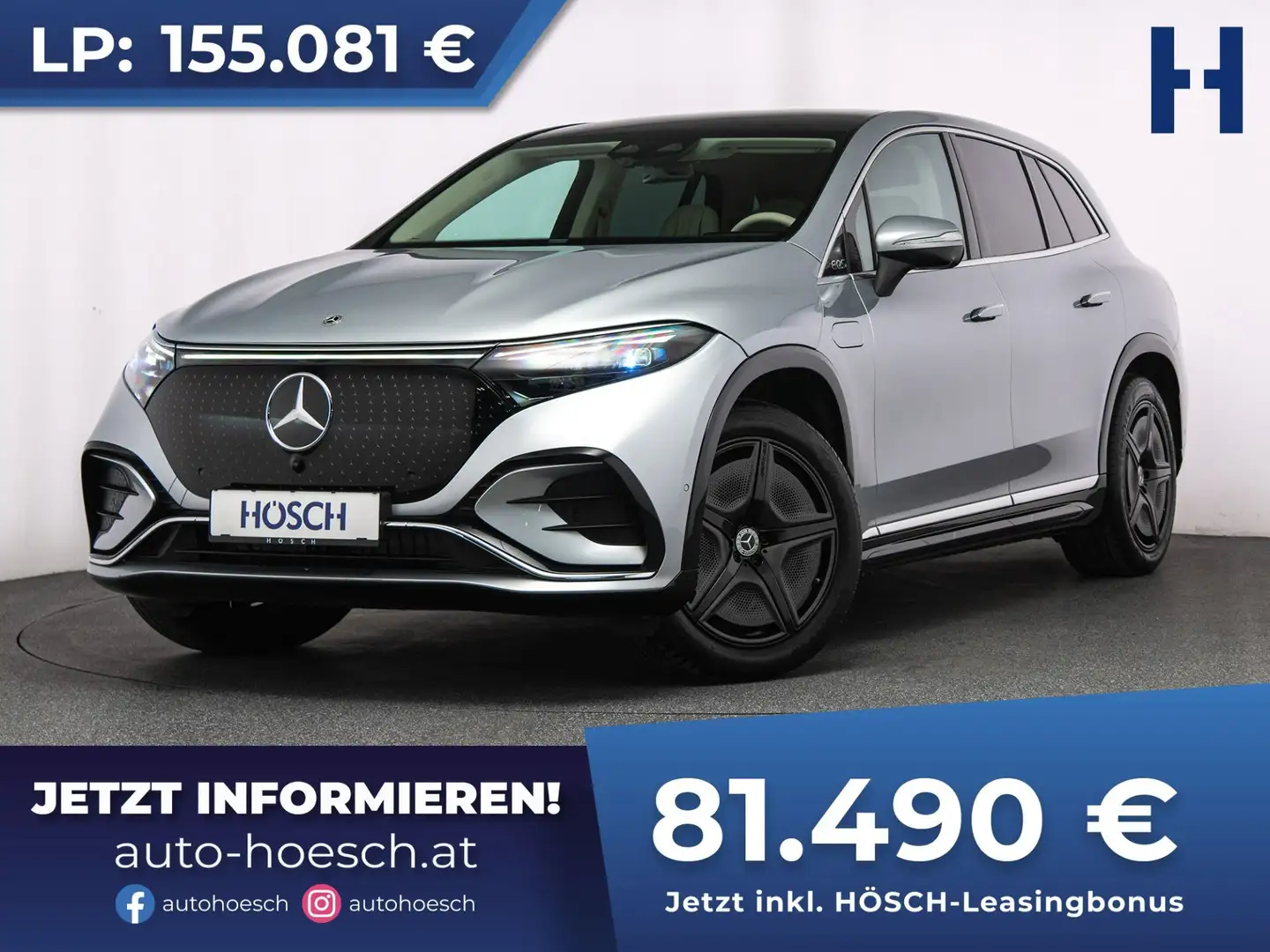 Mercedes-Benz EQS SUV 450 4Matic AMG-Line PREMIUM PLUS -47% Argintiu - 1