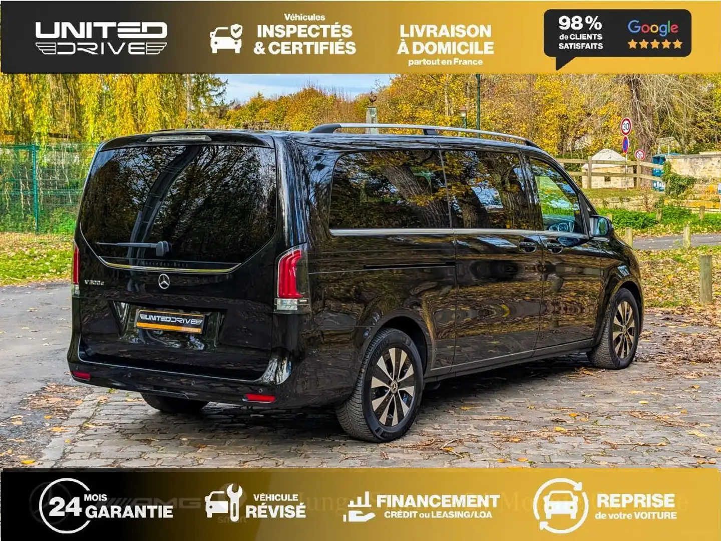 Mercedes-Benz V 300 V Extra Long 300 d - BVA 9G-Tronic  - BM 447 Extra Long Avantgarde - BVA PHASE 3 Noir - 2