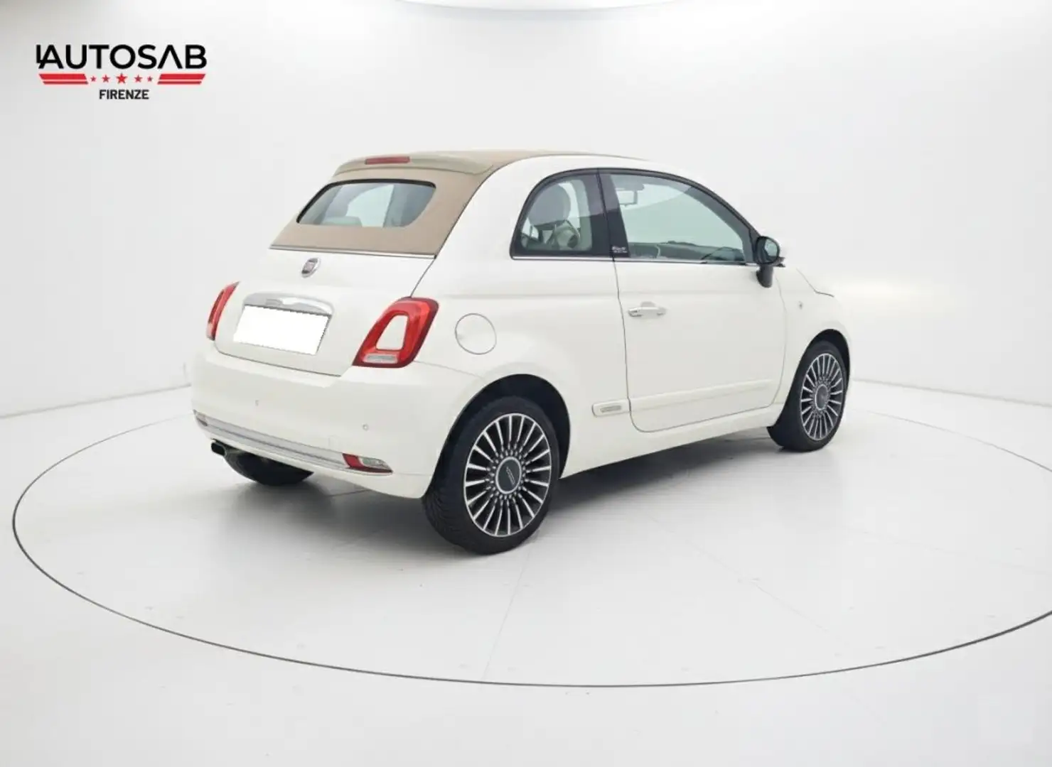 Fiat 500C Cabrio 1.3 Multijet 95 CV Lounge Neopatentati Weiß - 2