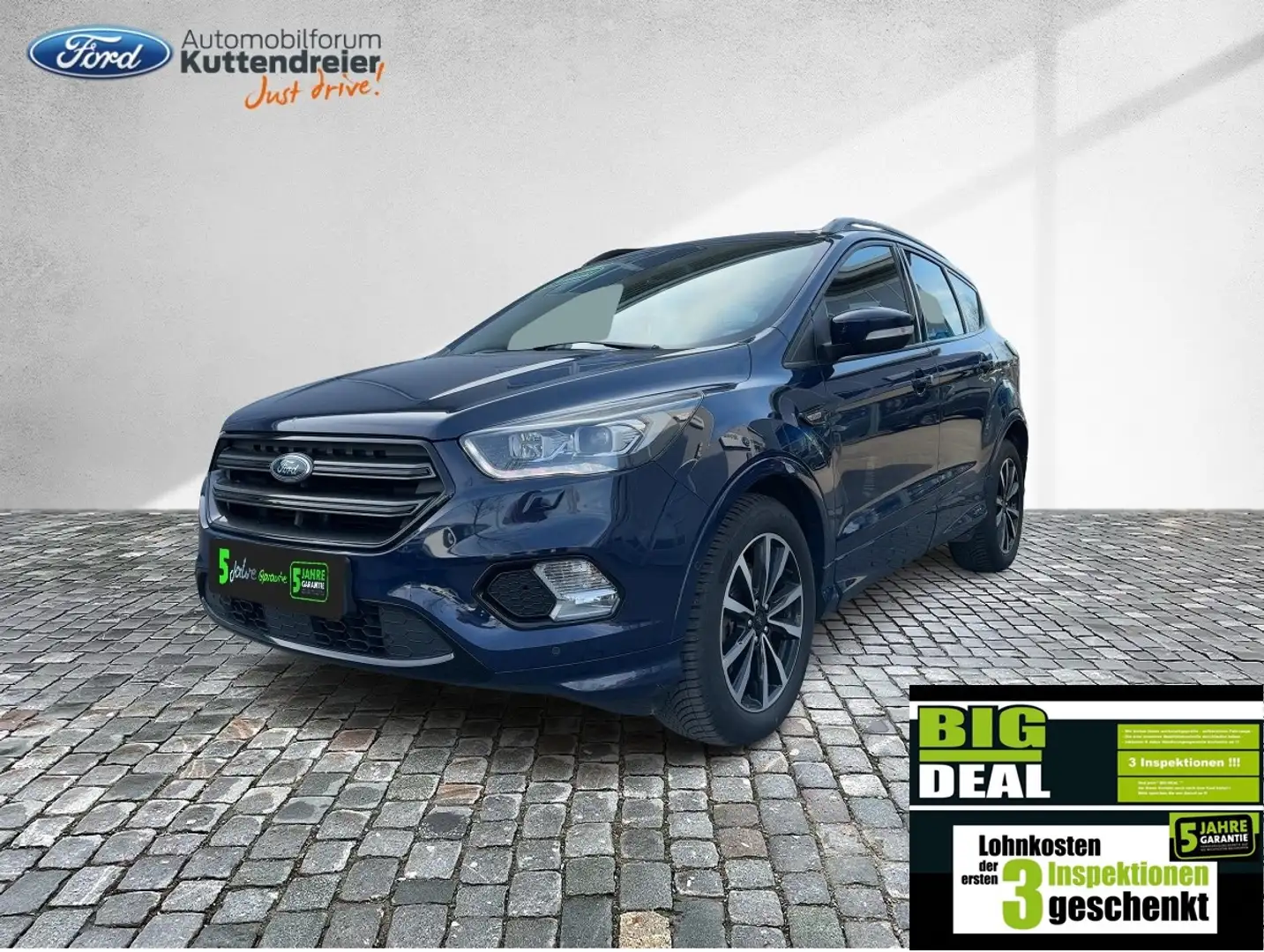 Ford Kuga ST-Line Navi Teilleder 2xPDC Sitzheizung Blau - 1