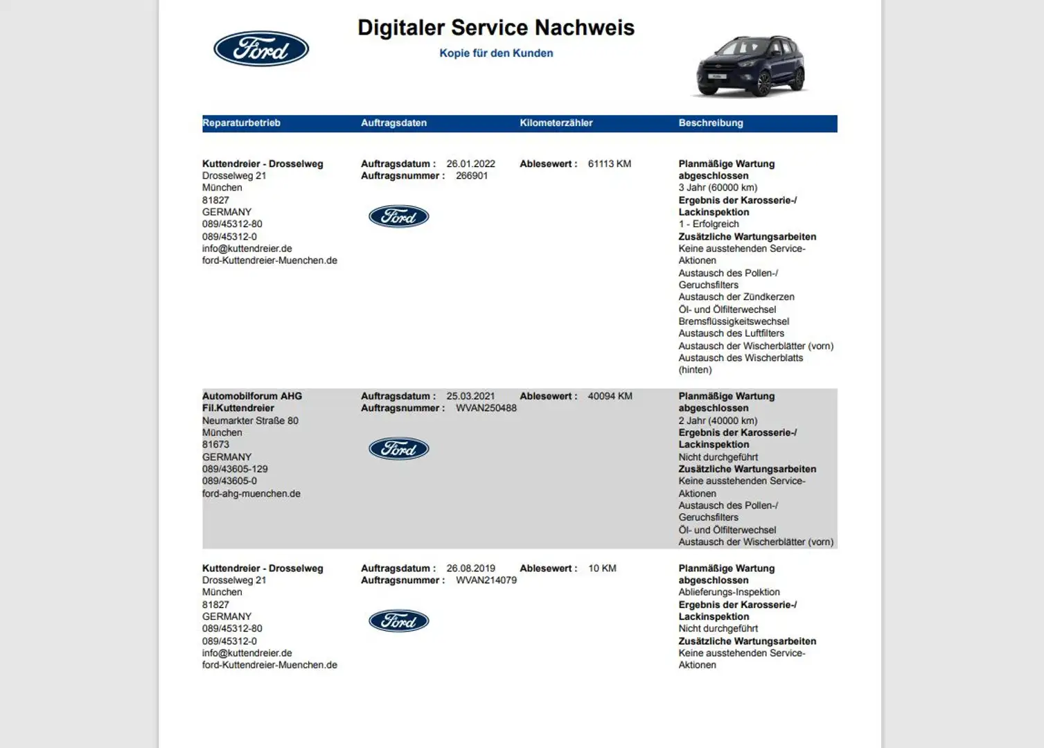 Ford Kuga ST-Line Navi Teilleder 2xPDC Sitzheizung Blau - 2