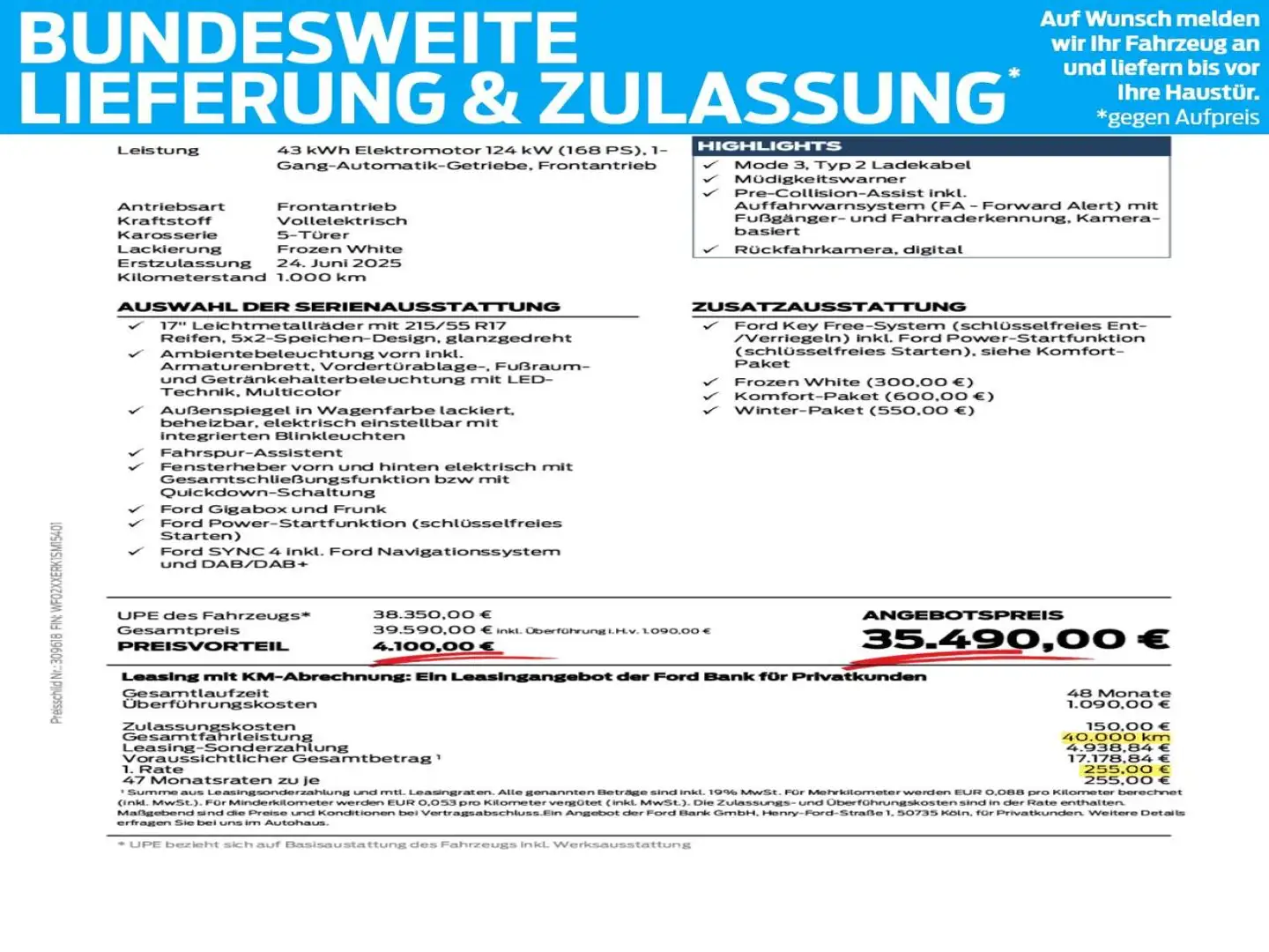 Ford Puma Superleasing % | Winter-Paket | Key-Free | LED Weiß - 1
