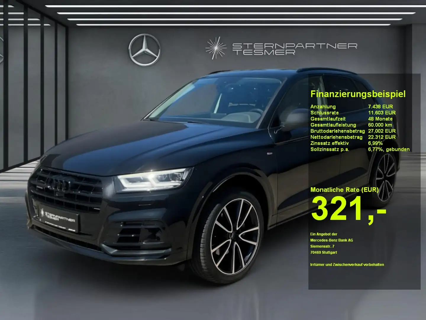 Audi Q5 2.0 TFSI qu. +KAMERA+PANO+AHK+NAVI+Ambiente Schwarz - 1