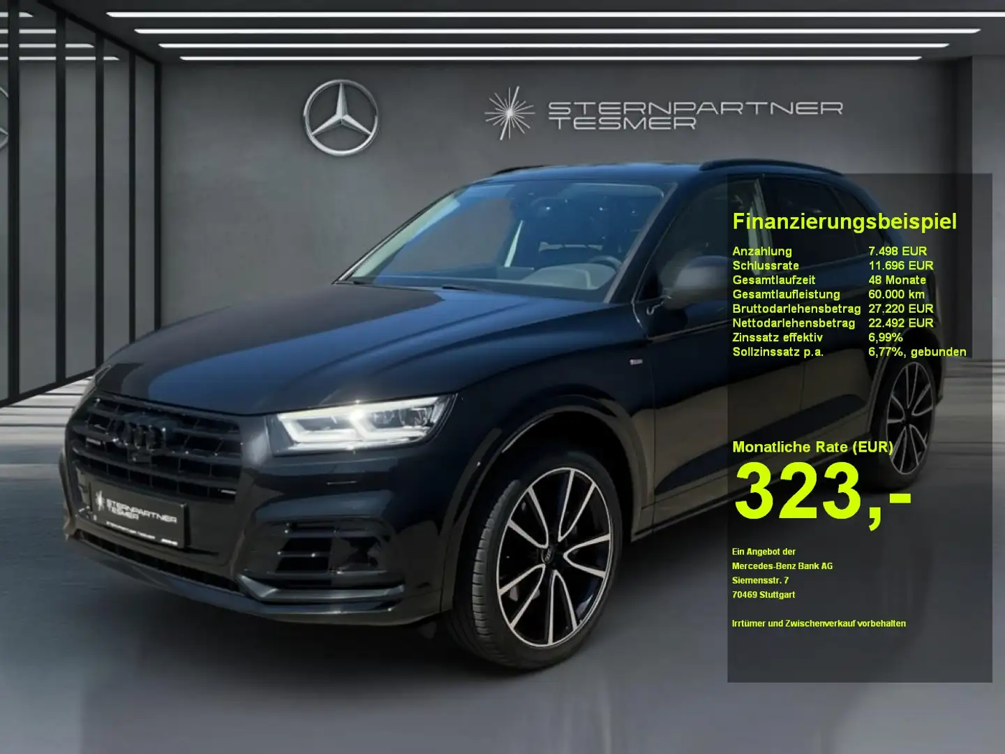 Audi Q5 2.0 TFSI qu. Zwart - 1