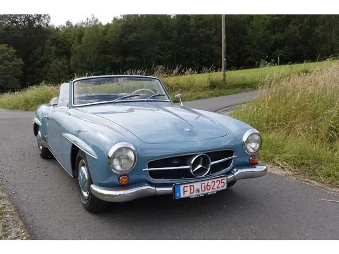 Mercedes-Benz 190 SL mit Hartop u. Kofferset Bleu - 1