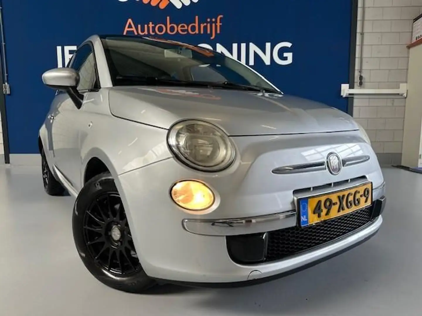 Fiat 500 0.9 TwinAir Lounge,bj.2011,kleur:grijs ! Airco,APK Gris - 2