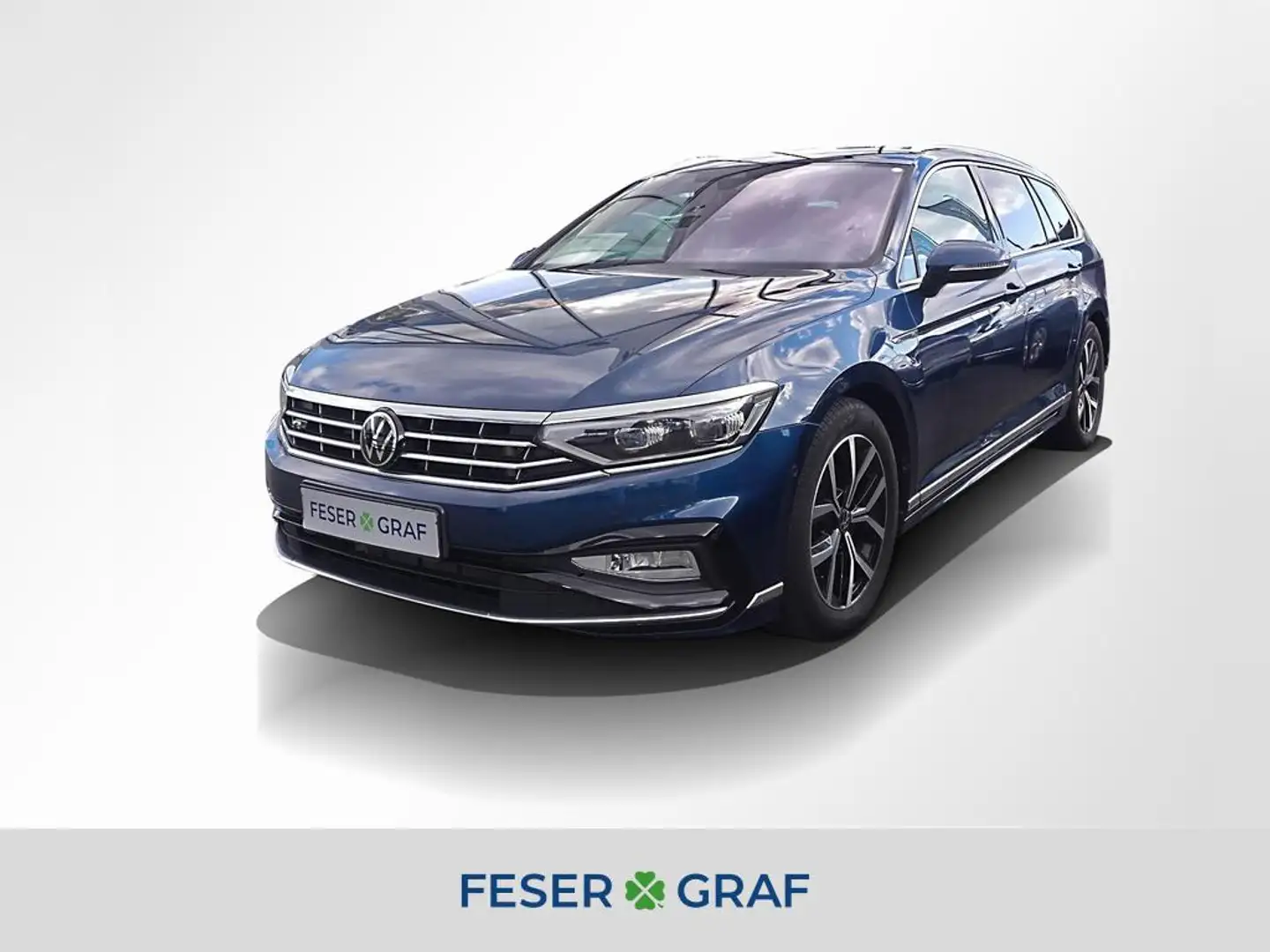 Volkswagen Passat Variant Eleg. 2.0TDI R-Line ACC AHK HUD Blauw - 1