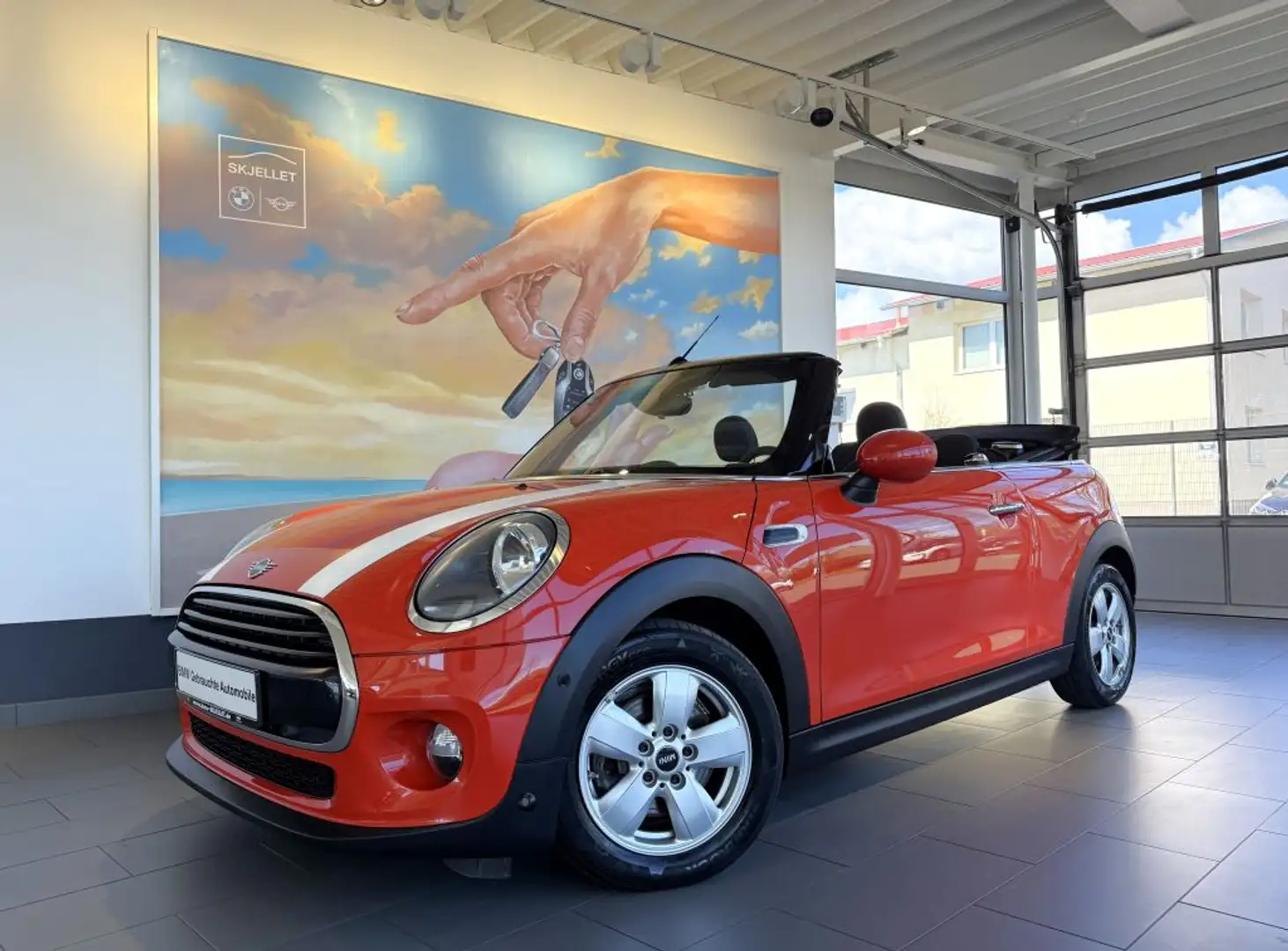 MINI Cooper Cabrio 7G-Aut. KOMF+NAVI+SITZH+PDC+1.HAND Orange - 1