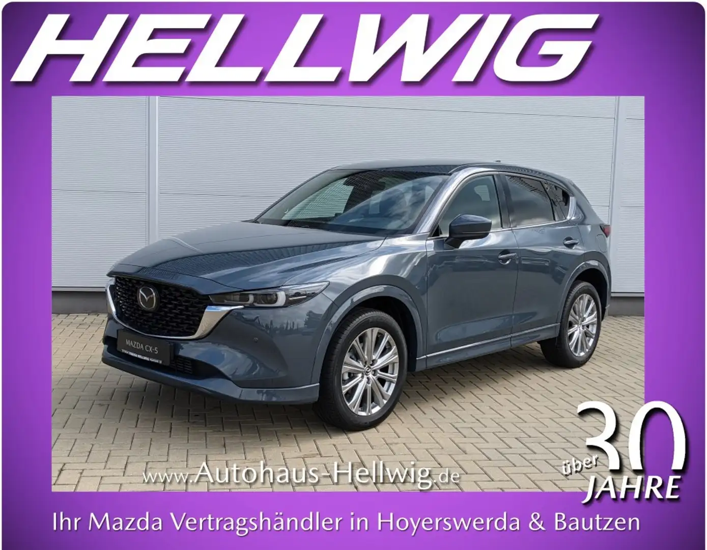 Mazda CX-5 2.2l Sports-Line AWD Sport-Plus-Paket 1.Hand Grau - 1