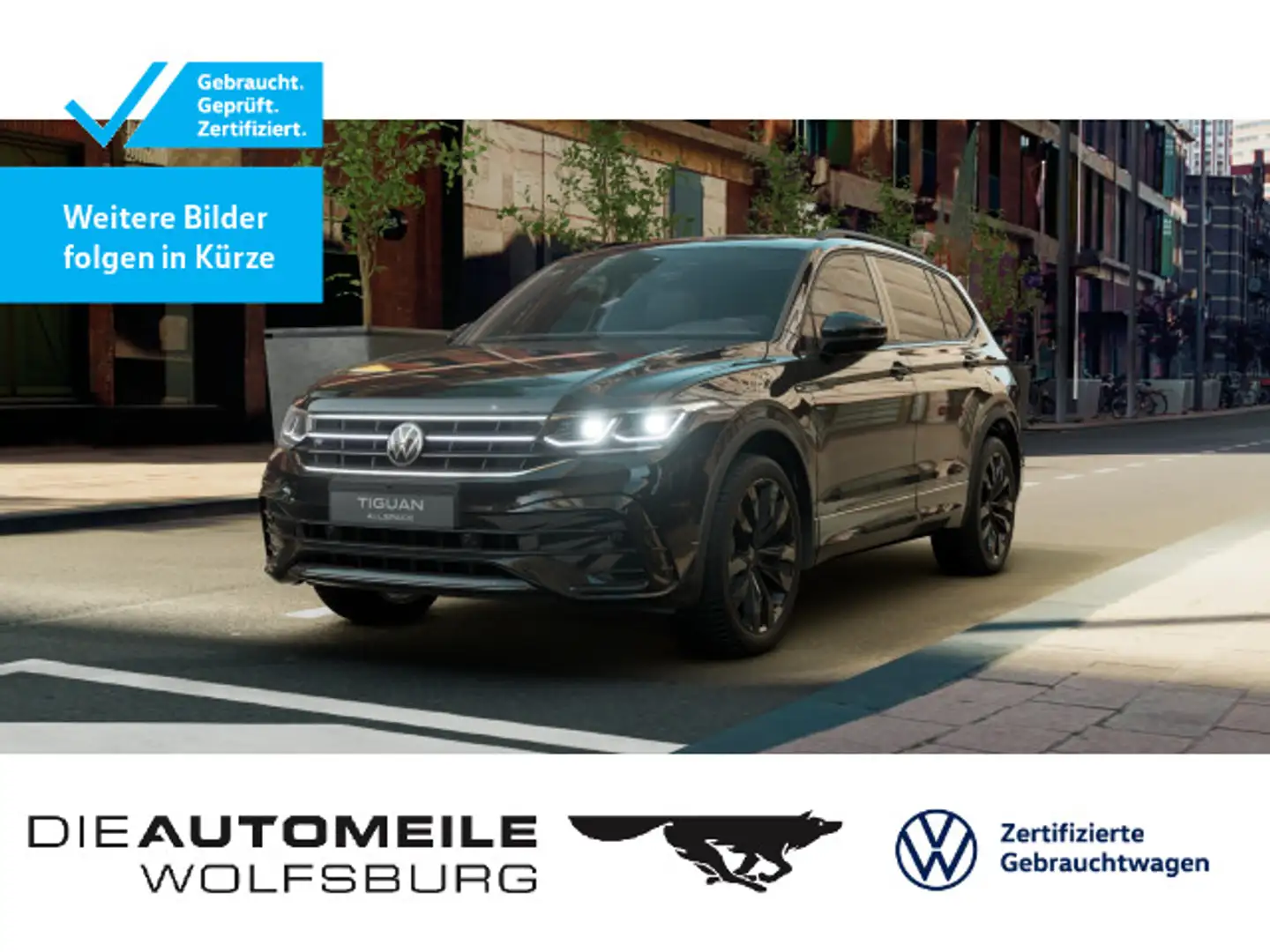 Volkswagen Tiguan Allspace 2.0 TDI 4M DSG R-Line Pano/AHK/S Schwarz - 1
