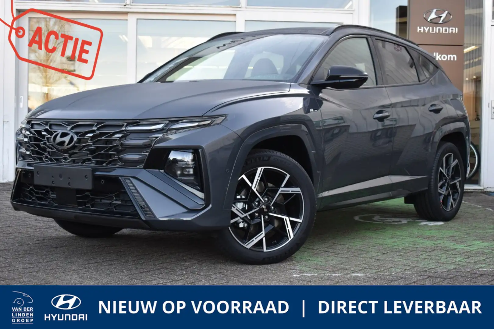 Hyundai TUCSON 1.6 T-GDI HEV N-Line Sky DIRECT LEVERBAAR! Gris - 1