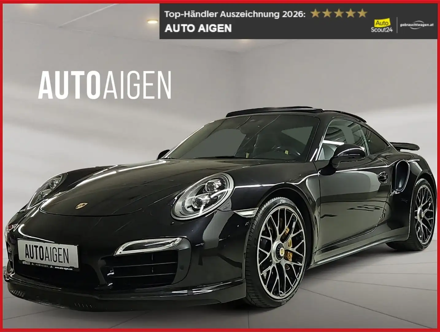 Porsche 991 Turbo S * CHRONO * APPROVED bis 10/2027 * PANO * Schwarz - 1