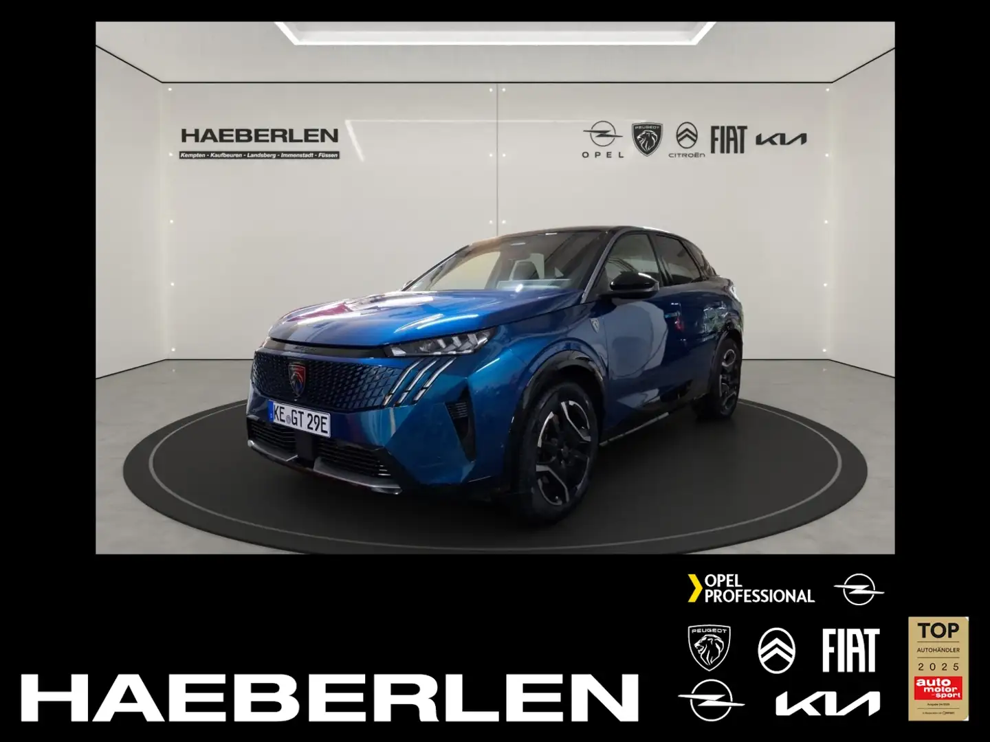 Peugeot 3008 GT 0% FINANZIERUNG *360°Kamera*Panoramadach* Blau - 1
