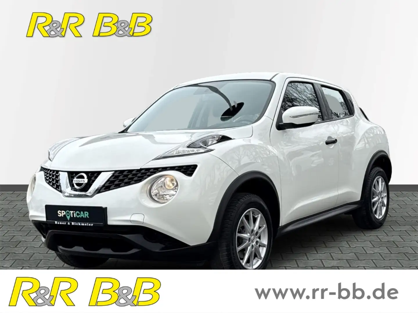 Nissan Juke Visia Plus ALU+KLIMA+AUX+EFH+LED-TAGFAHRLICHT Weiß - 1
