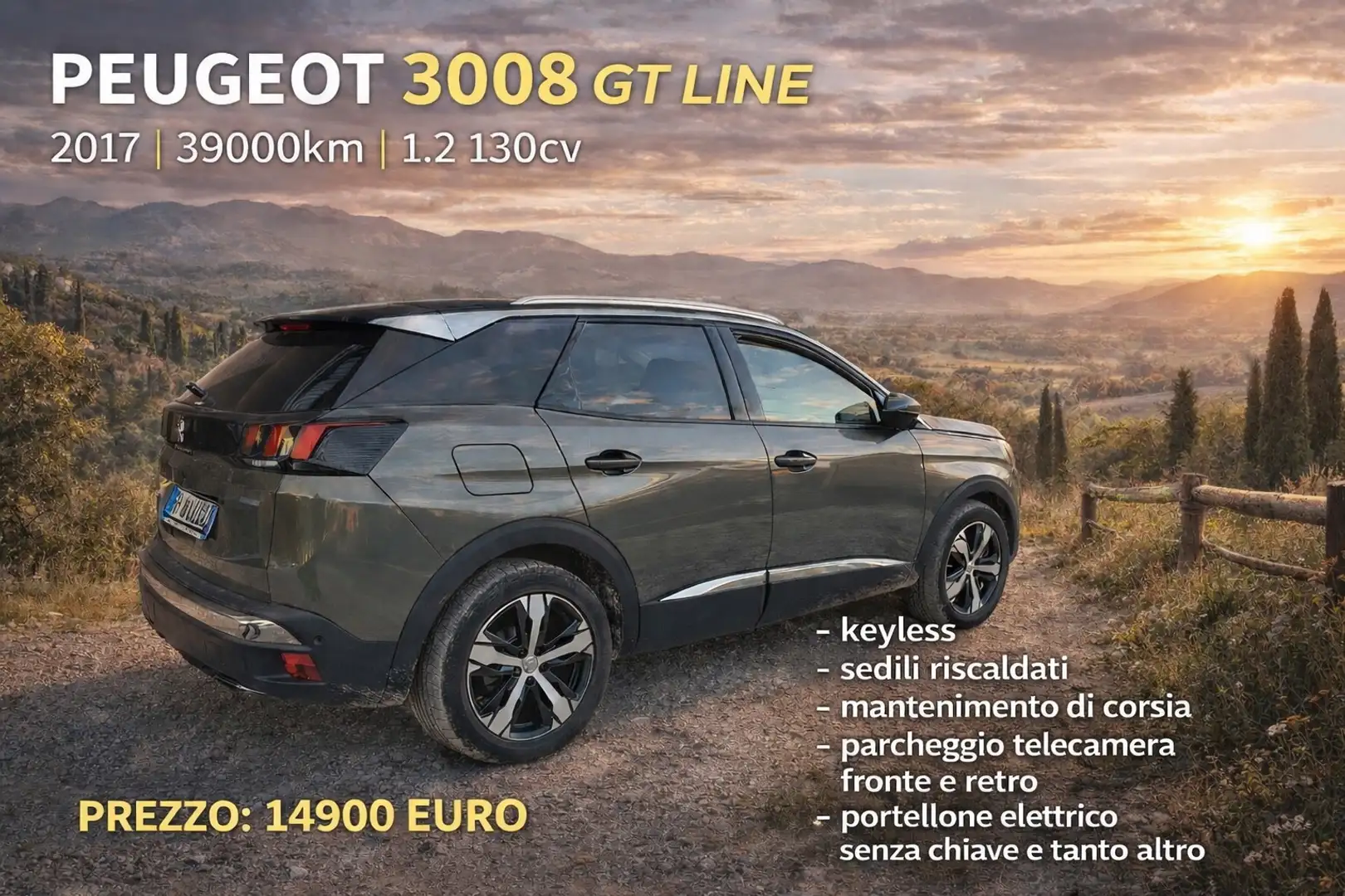 Peugeot 3008 GT Line 39000km GARANZIA 12/36 MESI - 1