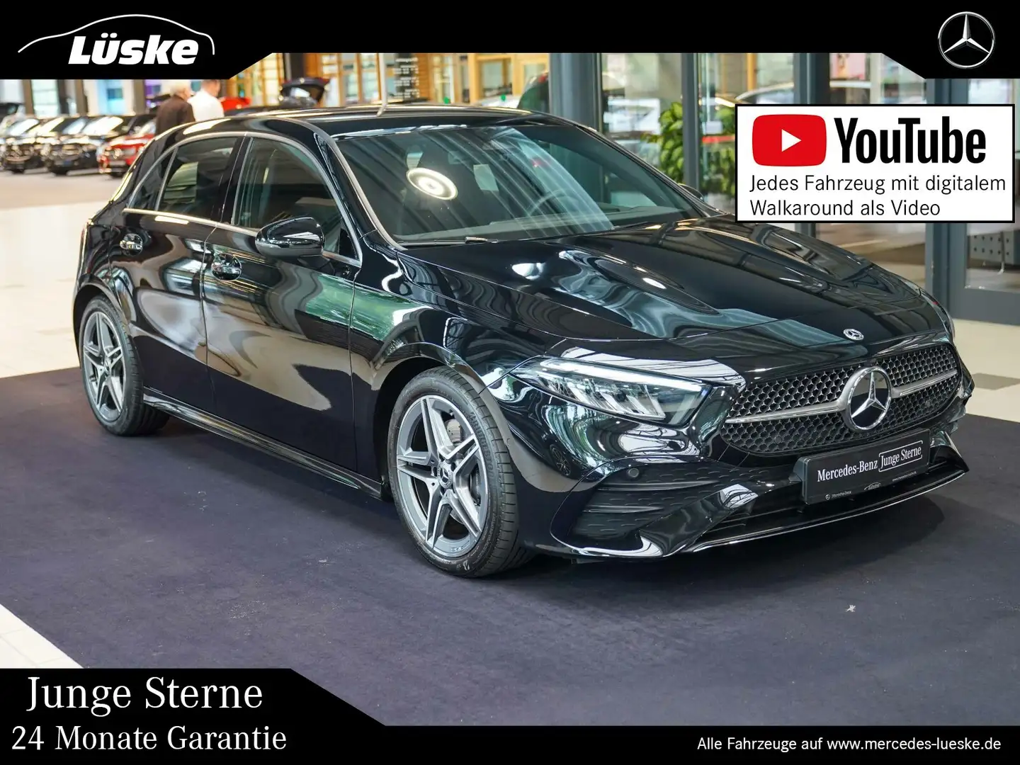 Mercedes-Benz A 220 A 220 d AMG Line KEYLESS Lenkradheizung DAB LED Czarny - 1