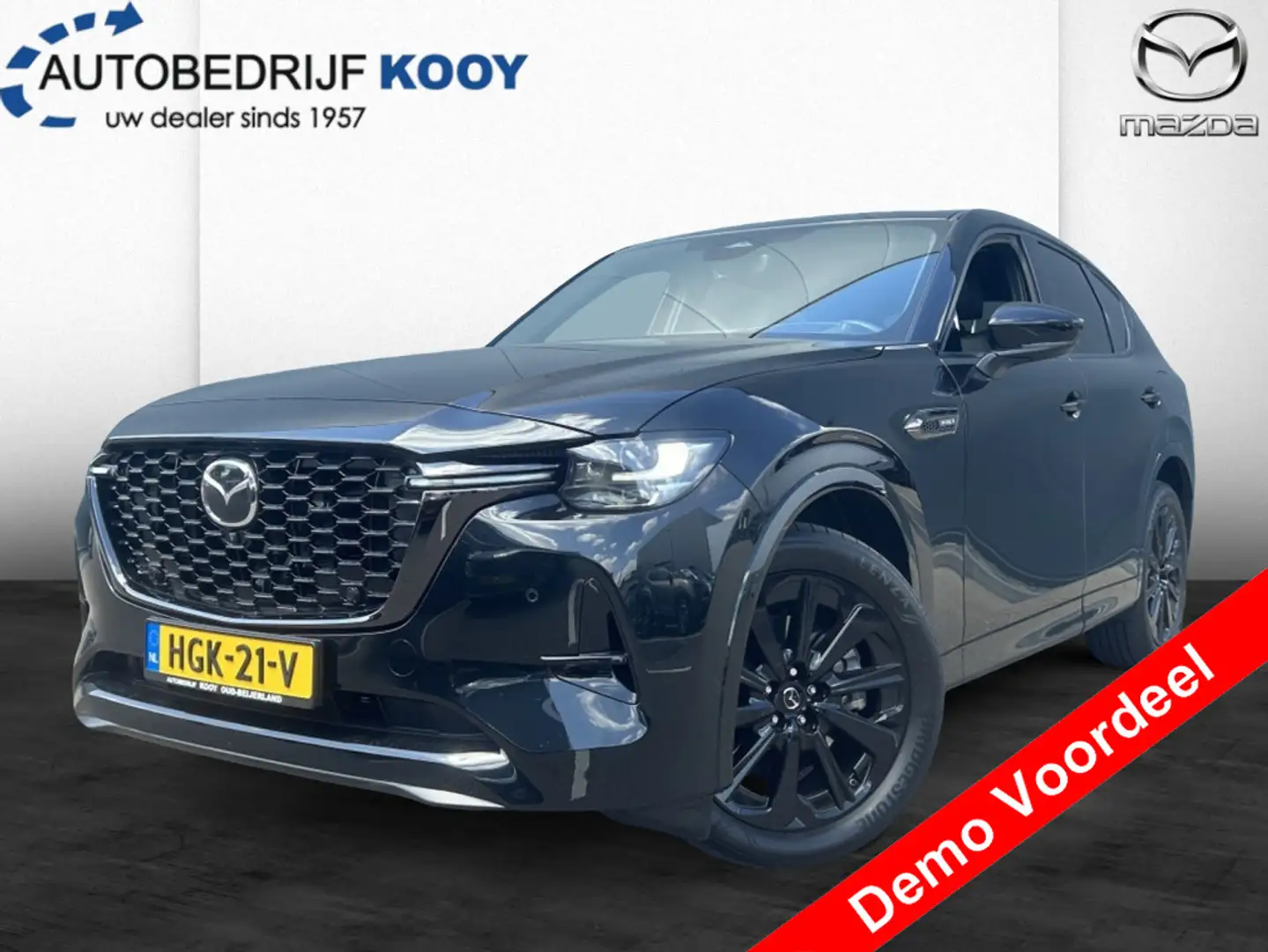 Mazda CX-60 2.5 PHEV Homura Plus / Alarm klasse III / div. acc Zwart - 1