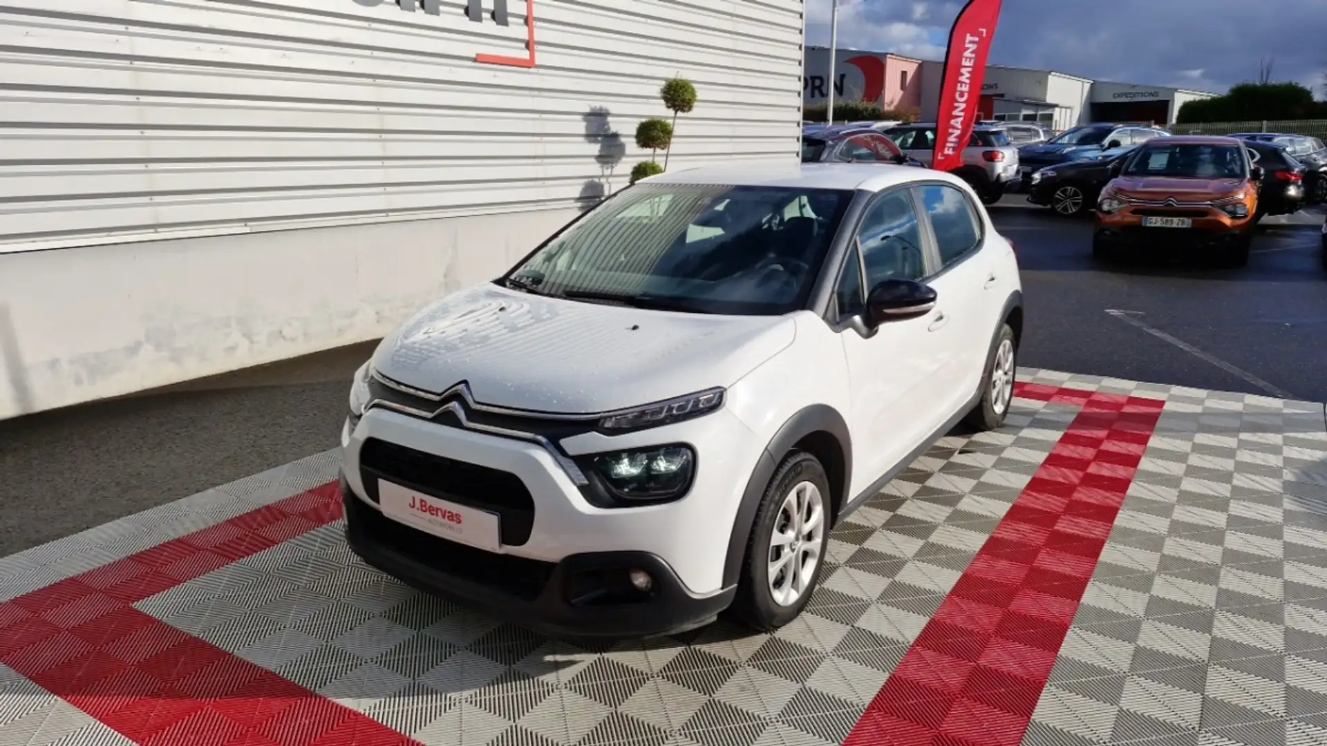 Citroen C3 BUSINESS bluehdi 100 ss bvm6 feel Blanc - 2