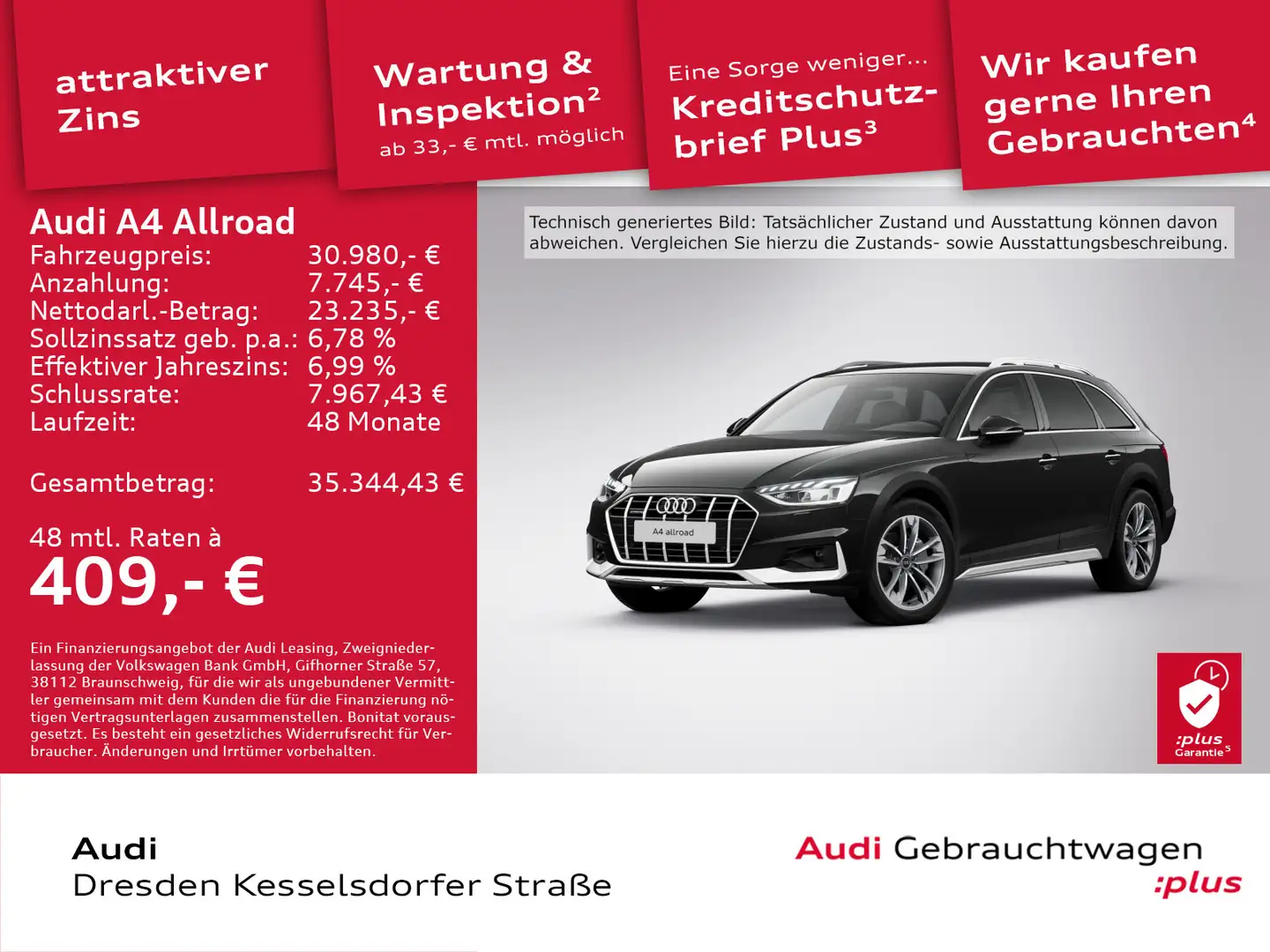 Audi A4 allroad A4 allroad quattro 40 TDI 150(204) kW(PS) S tron Schwarz - 1